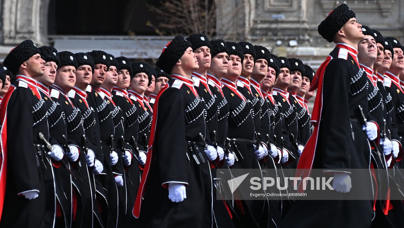 Russia WWII Victory Parade Rehearsal