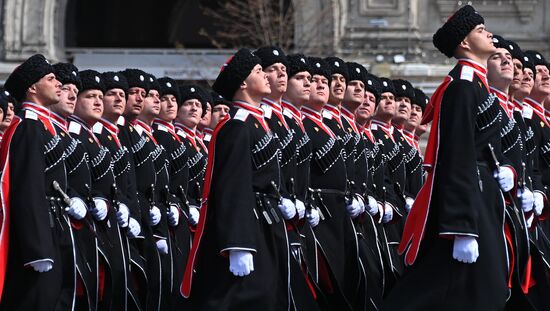 Russia WWII Victory Parade Rehearsal