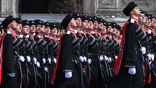 Russia WWII Victory Parade Rehearsal