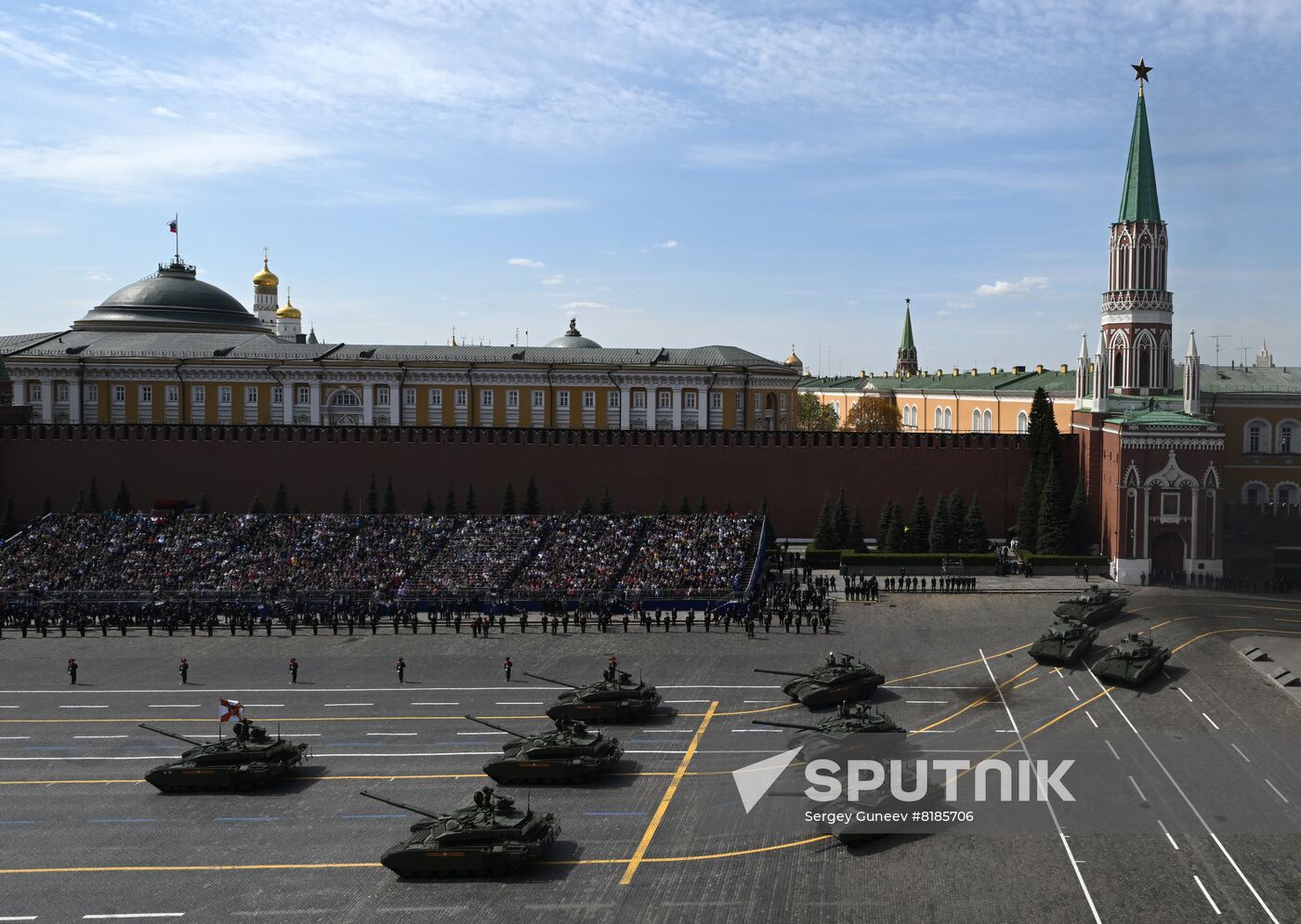 Russia WWII Victory Parade Rehearsal