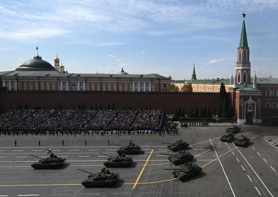 Russia WWII Victory Parade Rehearsal