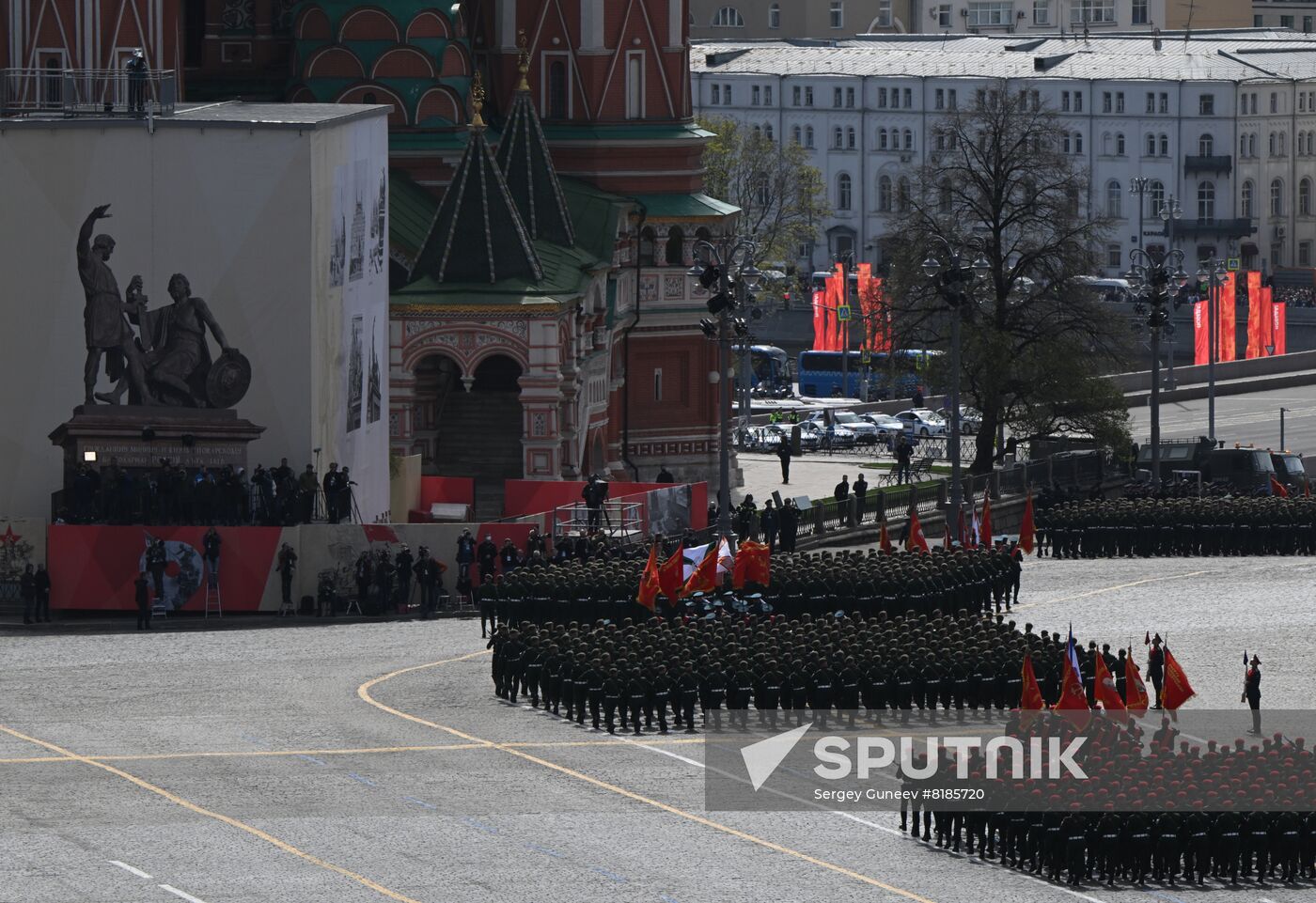 Russia WWII Victory Parade Rehearsal