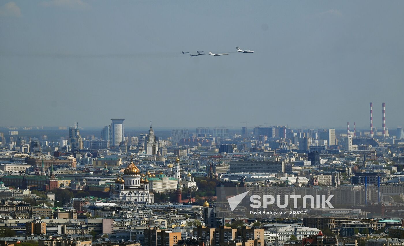 Russia WWII Victory Parade Rehearsal