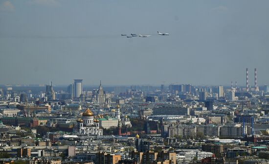 Russia WWII Victory Parade Rehearsal