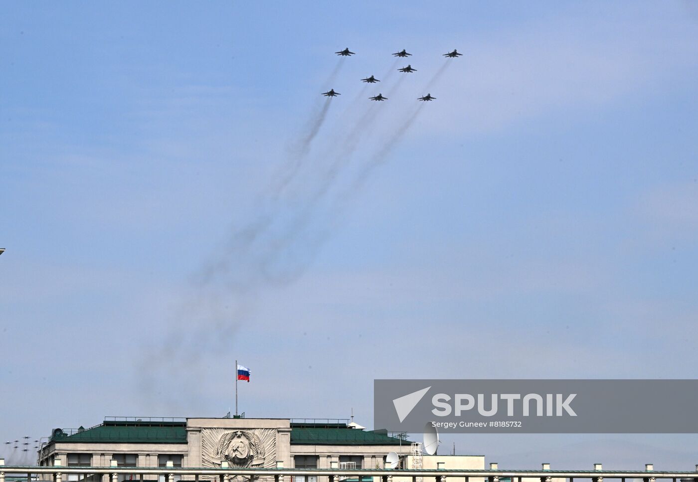Russia WWII Victory Parade Rehearsal