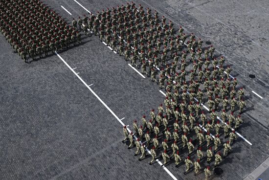 Russia WWII Victory Parade Rehearsal
