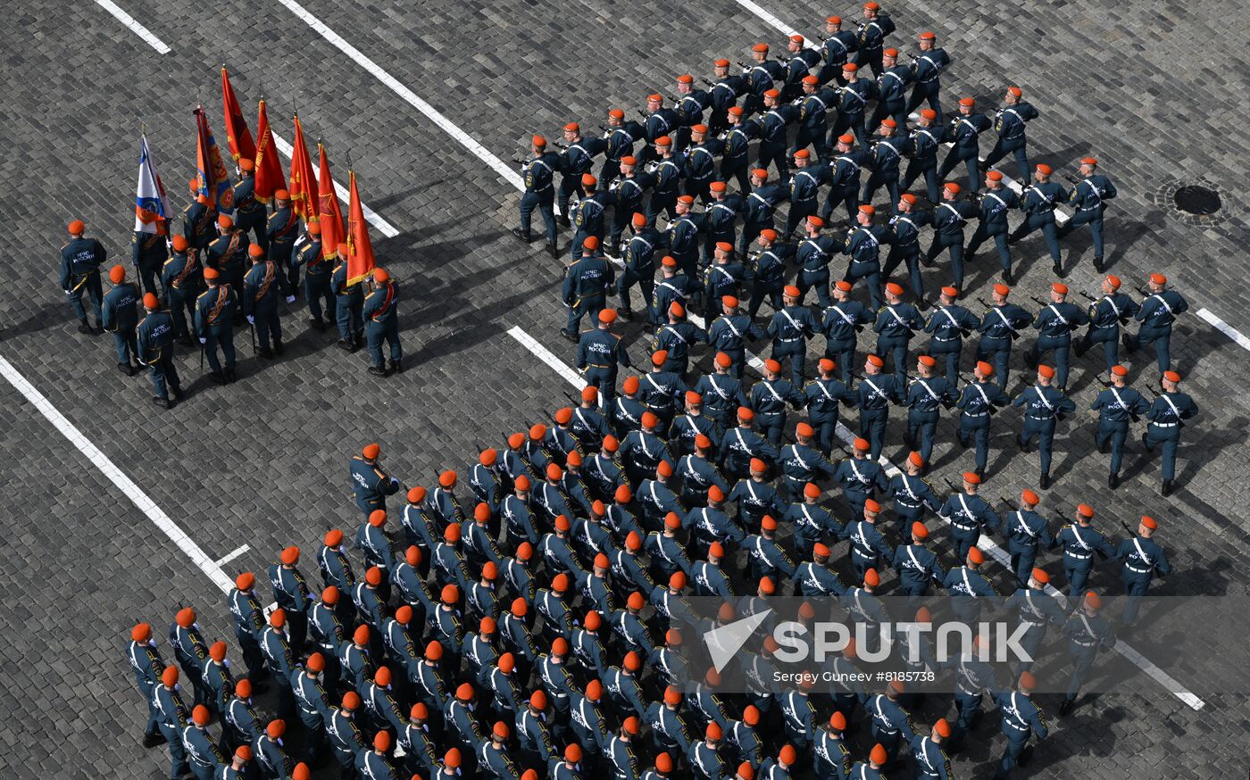 Russia WWII Victory Parade Rehearsal