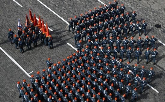 Russia WWII Victory Parade Rehearsal