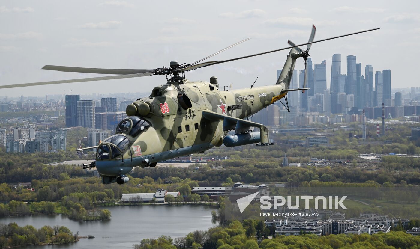 Russia WWII Victory Parade Rehearsal