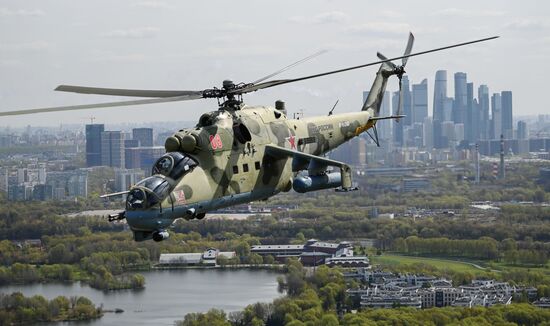 Russia WWII Victory Parade Rehearsal