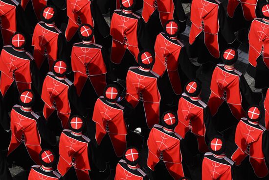 Russia WWII Victory Parade Rehearsal