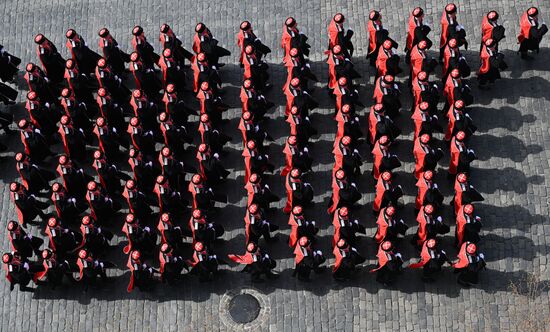 Russia WWII Victory Parade Rehearsal
