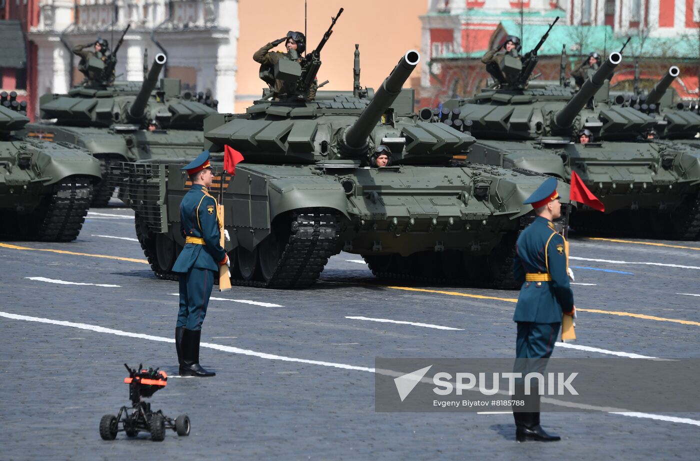 Russia WWII Victory Parade Rehearsal