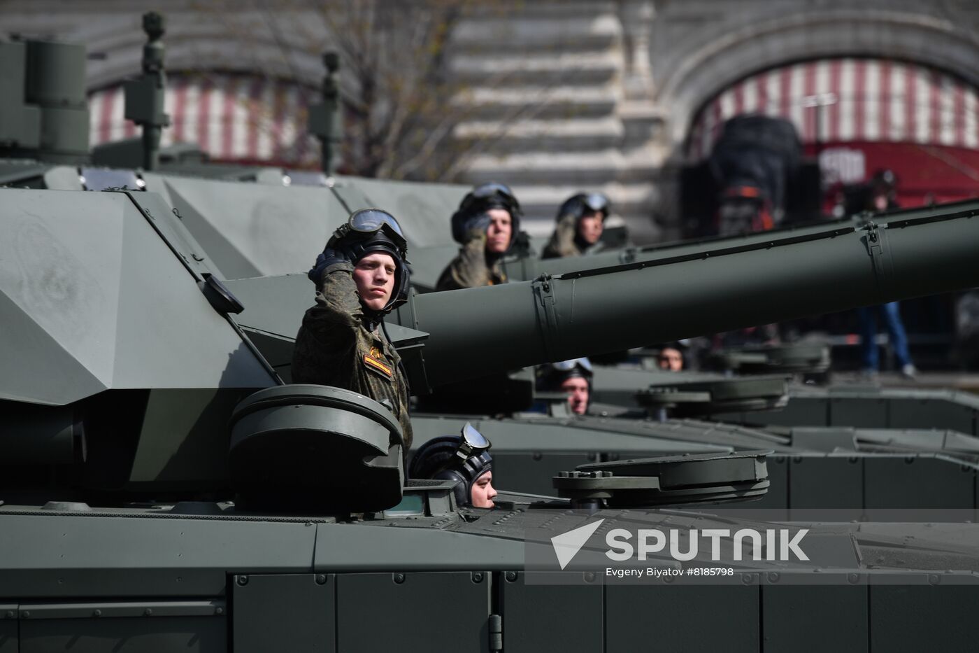Russia WWII Victory Parade Rehearsal