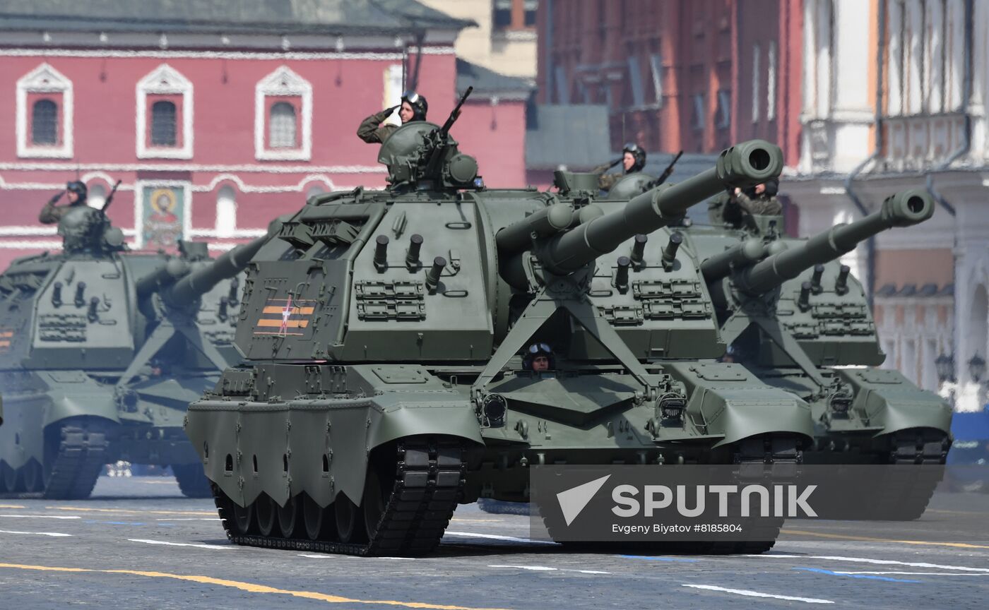 Russia WWII Victory Parade Rehearsal