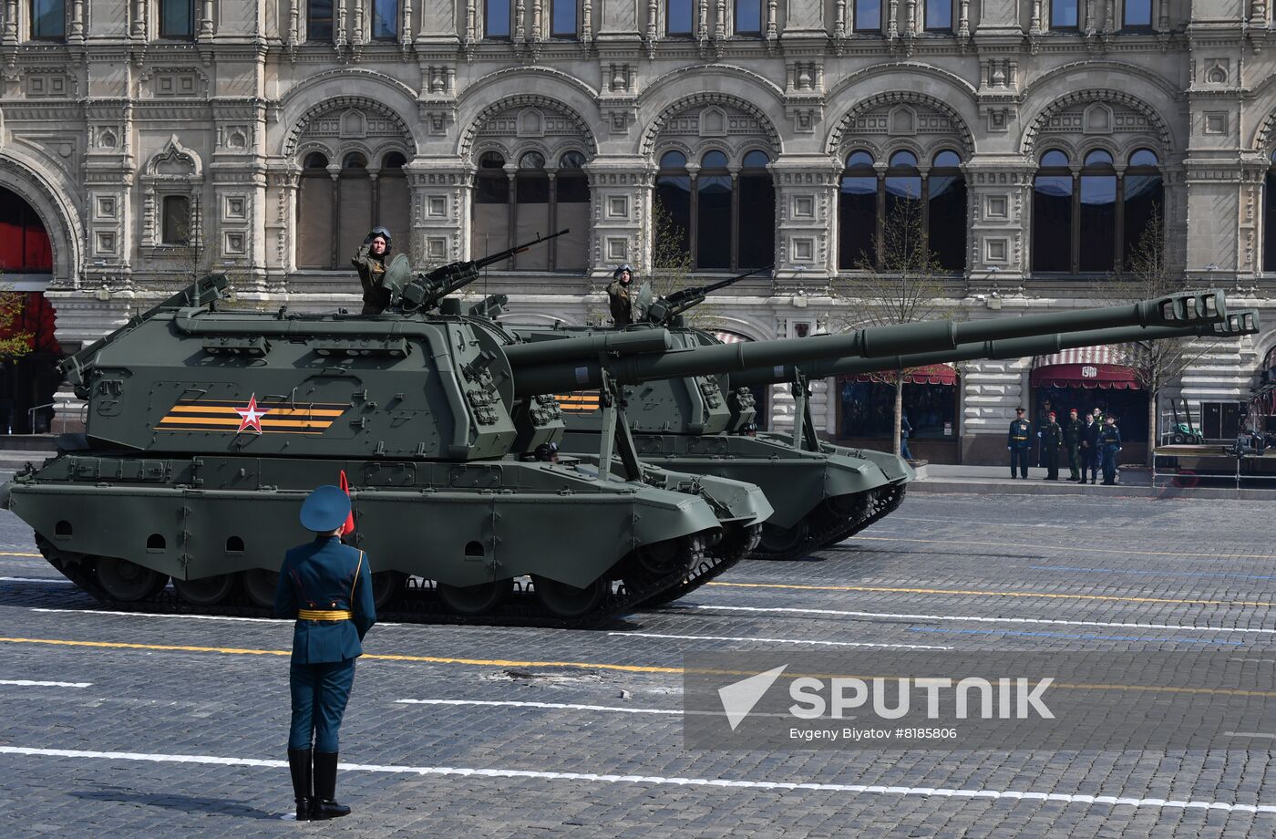 Russia WWII Victory Parade Rehearsal