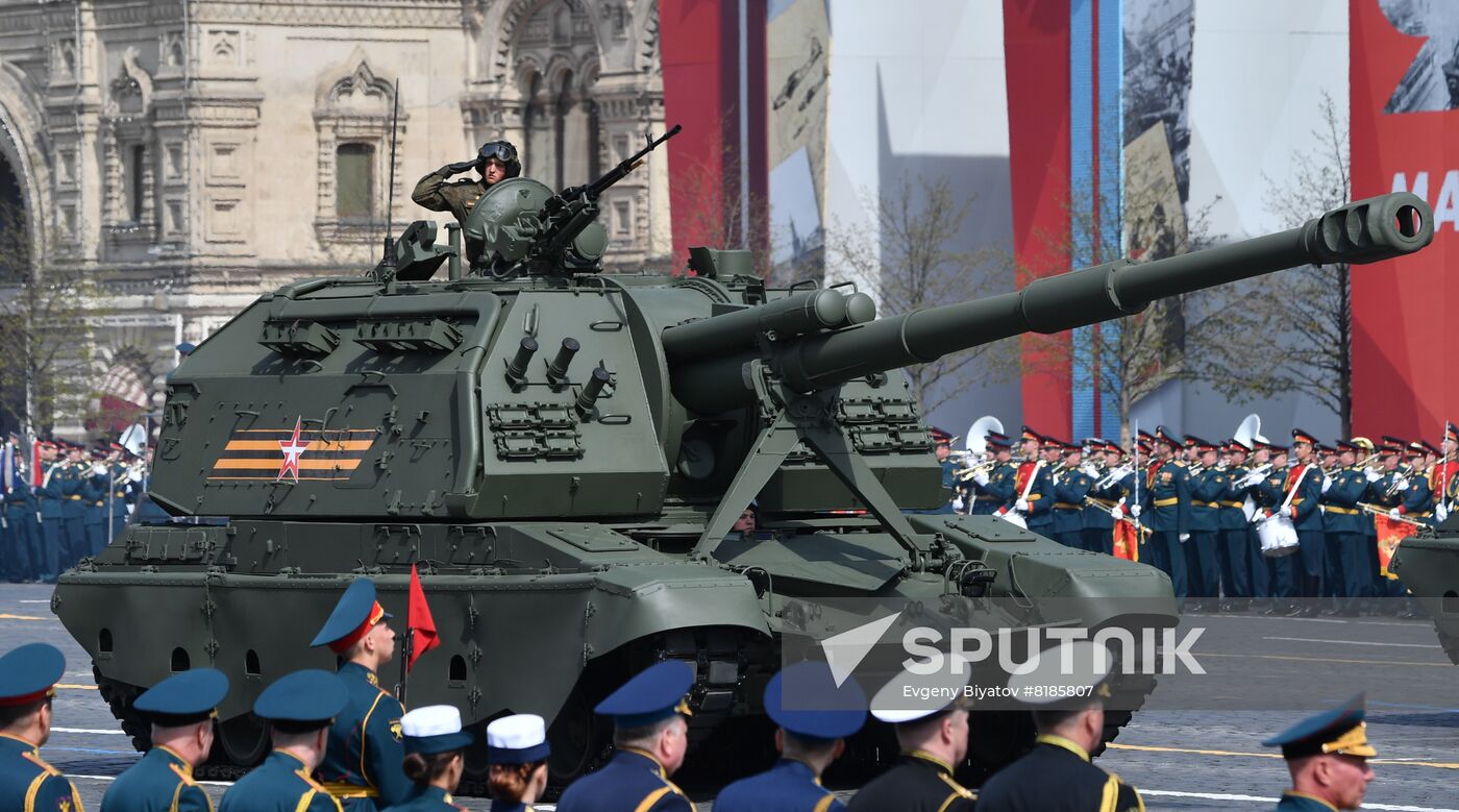 Russia WWII Victory Parade Rehearsal