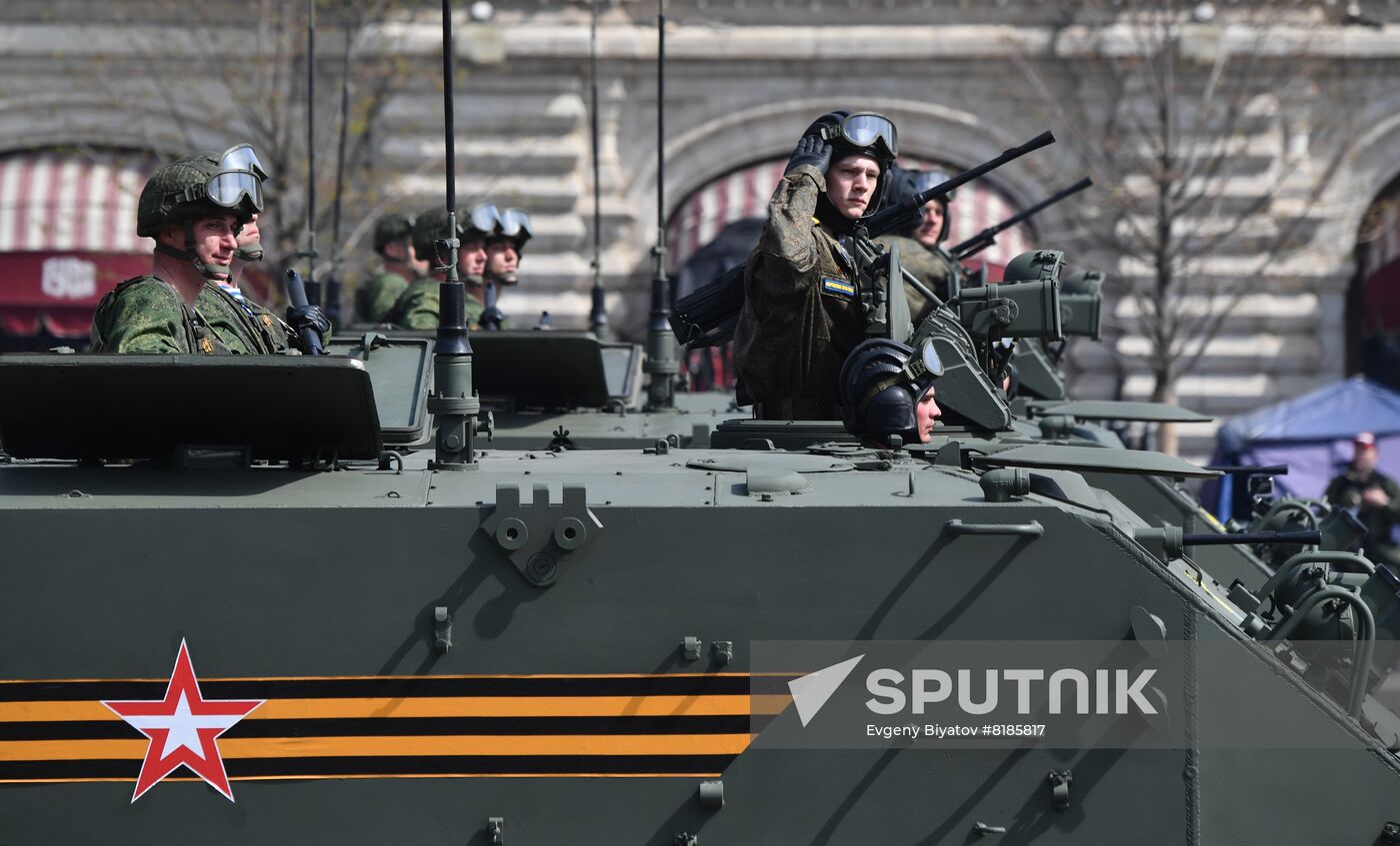 Russia WWII Victory Parade Rehearsal