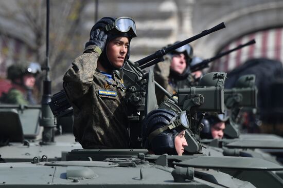 Russia WWII Victory Parade Rehearsal