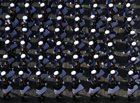 Russia WWII Victory Parade Rehearsal