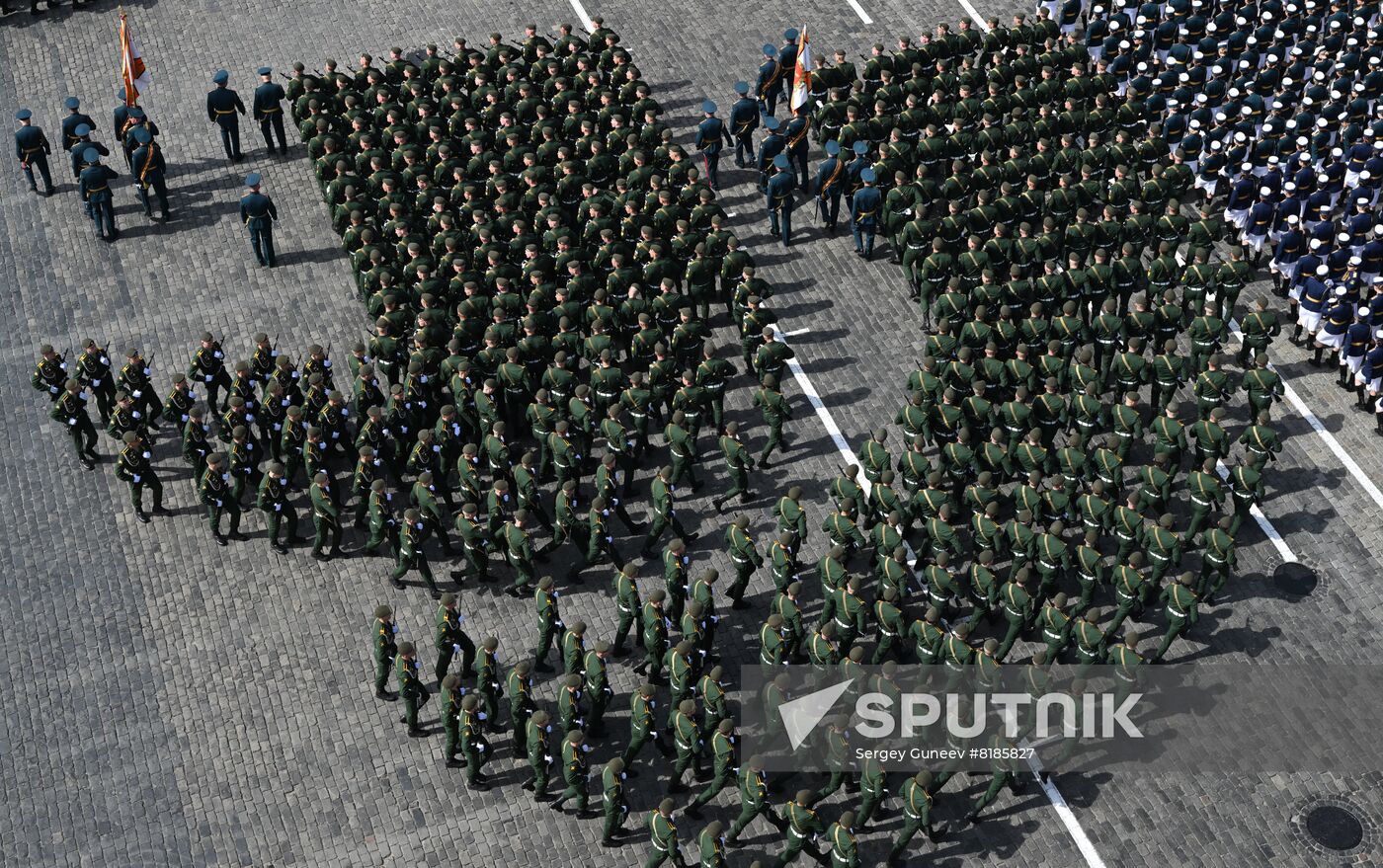 Russia WWII Victory Parade Rehearsal
