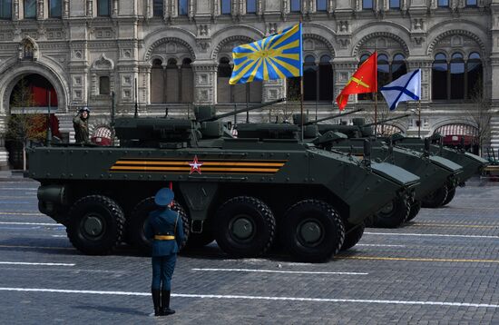 Russia WWII Victory Parade Rehearsal