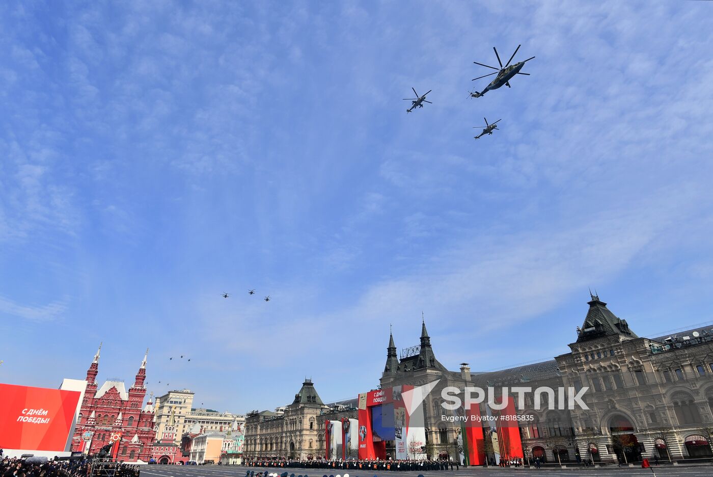 Russia WWII Victory Parade Rehearsal
