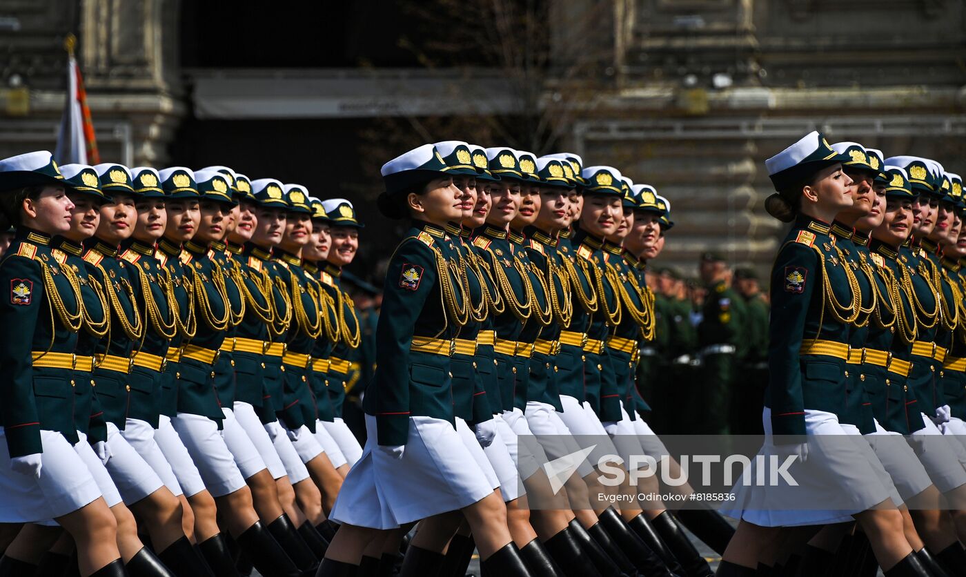 Russia WWII Victory Parade Rehearsal
