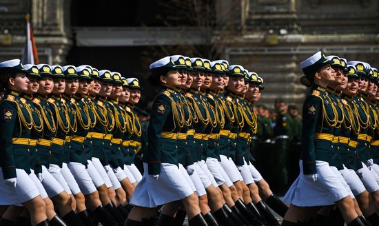 Russia WWII Victory Parade Rehearsal