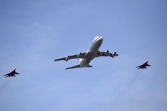 Russia WWII Victory Parade Rehearsal