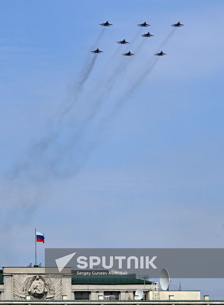 Russia WWII Victory Parade Rehearsal