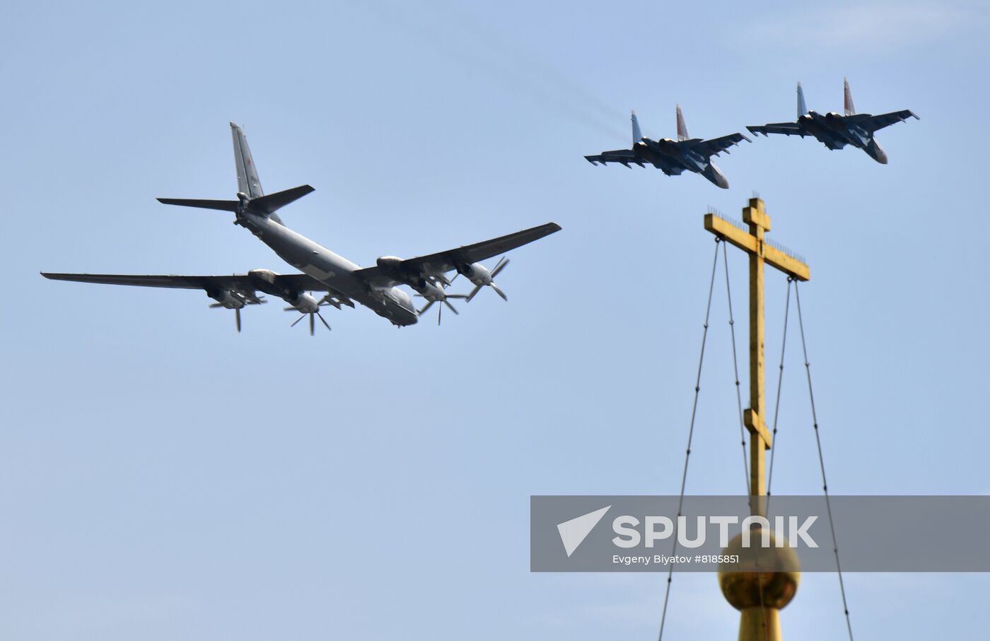 Russia WWII Victory Parade Rehearsal