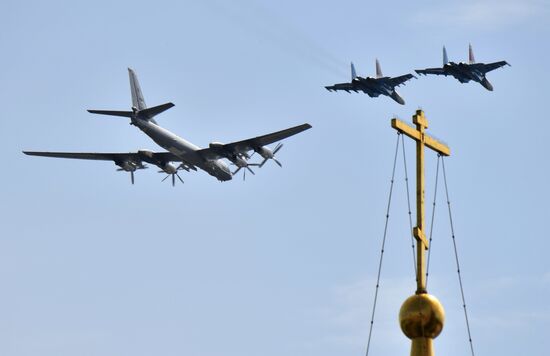 Russia WWII Victory Parade Rehearsal