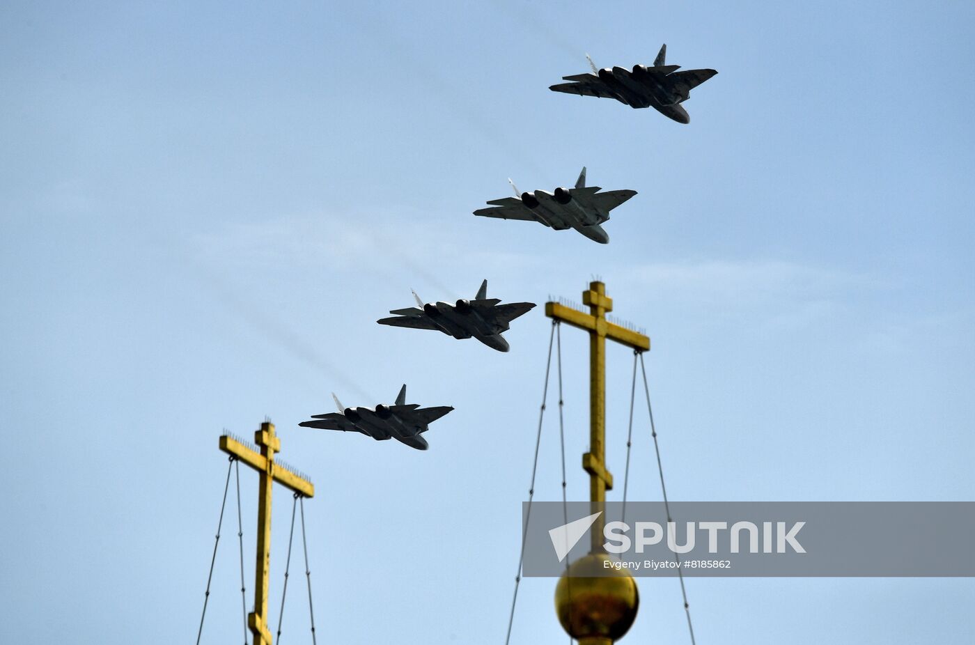 Russia WWII Victory Parade Rehearsal