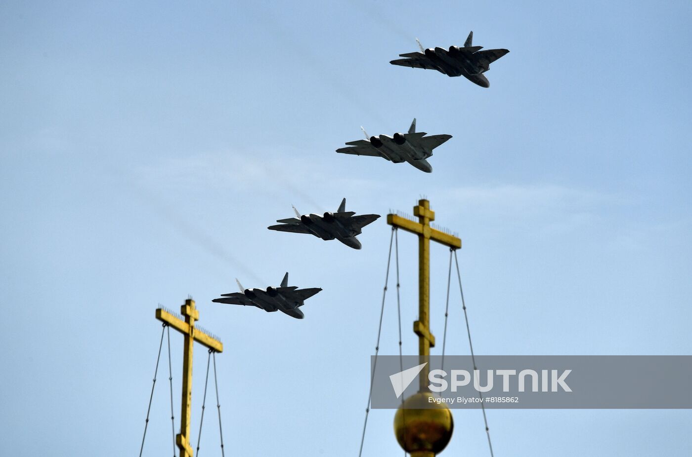 Russia WWII Victory Parade Rehearsal