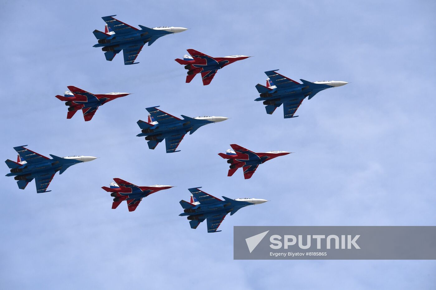 Russia WWII Victory Parade Rehearsal