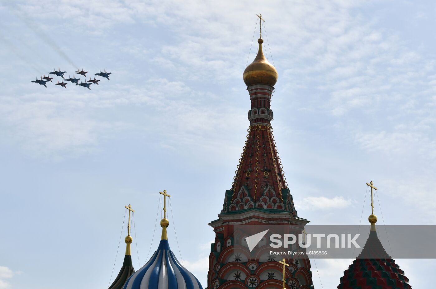 Russia WWII Victory Parade Rehearsal