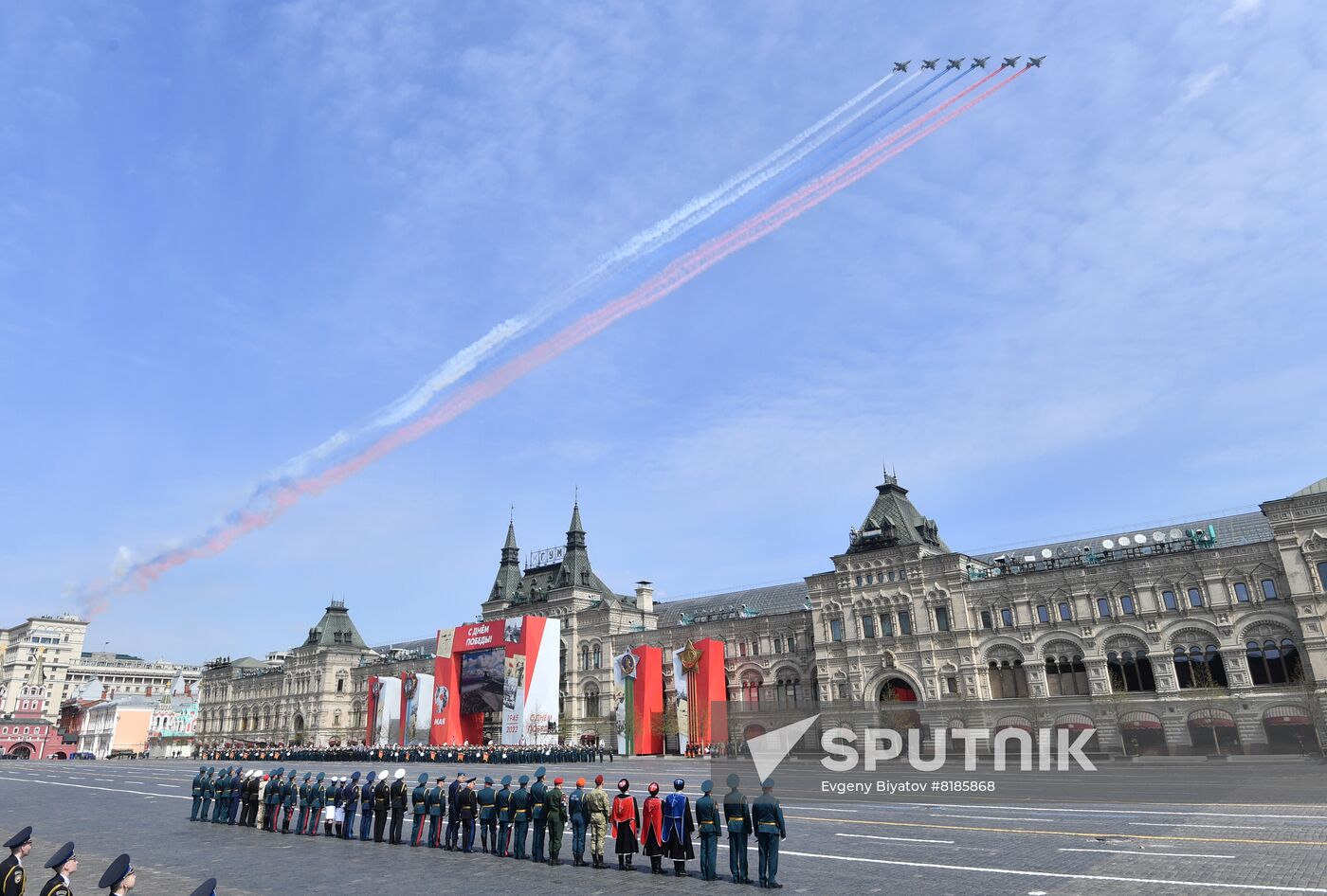 Russia WWII Victory Parade Rehearsal