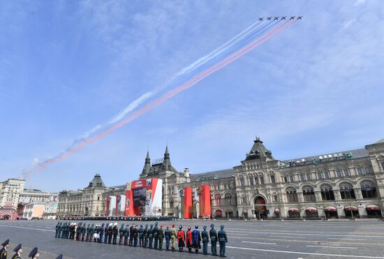 Russia WWII Victory Parade Rehearsal
