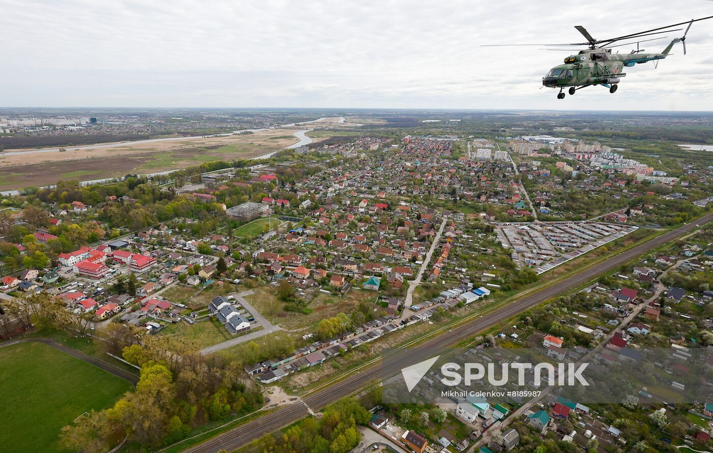 Russia Regions WWII Victory Parade Aerial Rehearsal