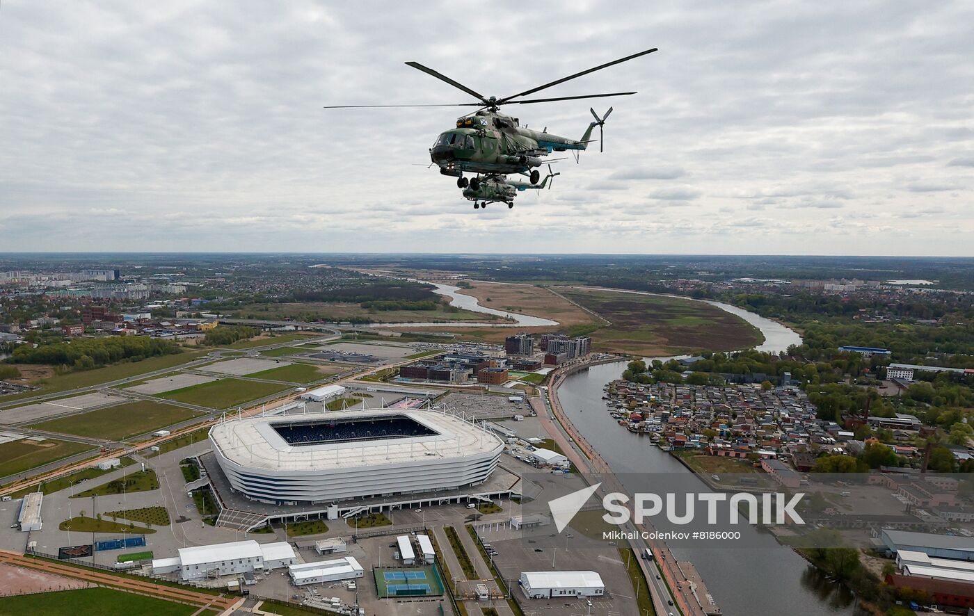 Russia Regions WWII Victory Parade Aerial Rehearsal