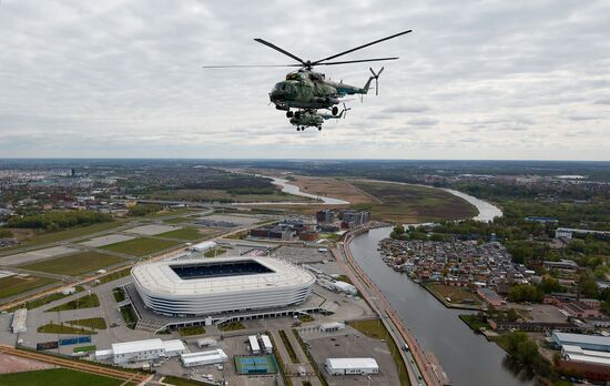 Russia Regions WWII Victory Parade Aerial Rehearsal