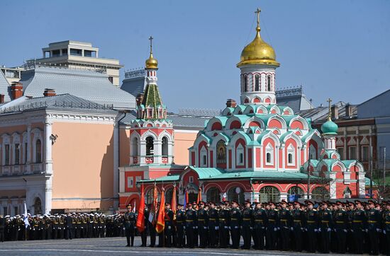 Russia WWII Victory Parade Rehearsal