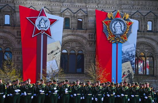 Russia WWII Victory Parade Rehearsal