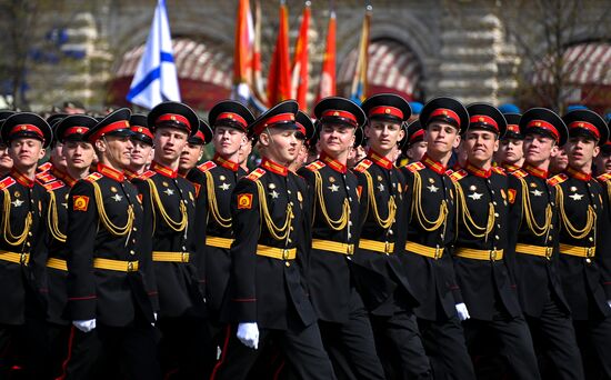 Russia WWII Victory Parade Rehearsal