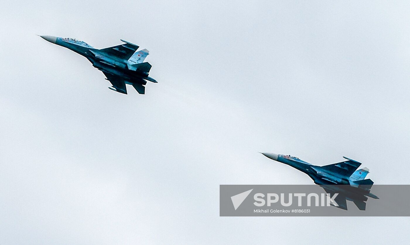 Russia Regions WWII Victory Parade Aerial Rehearsal