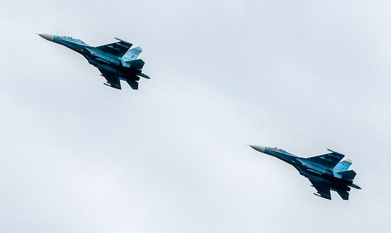 Russia Regions WWII Victory Parade Aerial Rehearsal