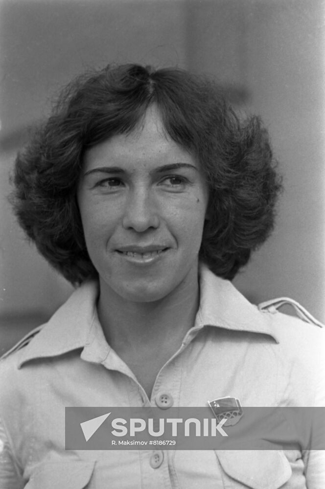 Soviet track and field athlete Svetlana Ulmasova-Glukharyova