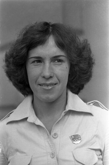 Soviet track and field athlete Svetlana Ulmasova-Glukharyova