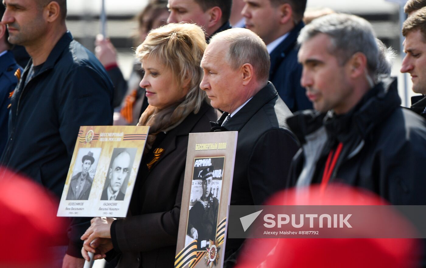Russia Putin WWII Immortal Regiment March
